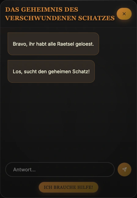 Echte Beispielaufgabe aus dem Spiel auf einem Smartphone.